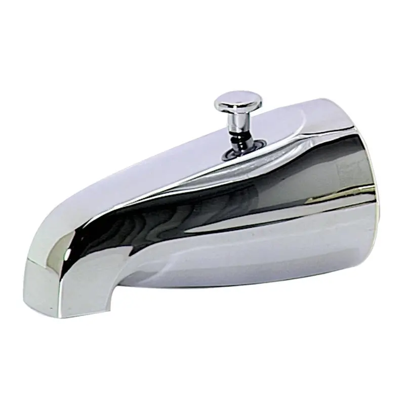 Do It 5-1/2 In. Chrome-Plated Zinc Bathtub Spout With Diverter 1