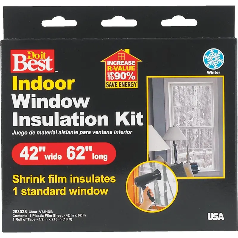 Do It Best 42 In. X 62 In. Indoor Shrink Film Window Kit 1