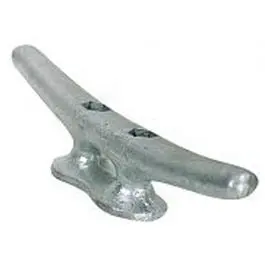 Dock Cleat, Galvanized Cast Iron, 6-In. 1