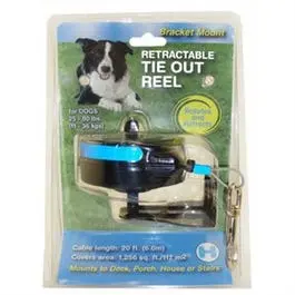Dog Tie Out With Stake, Retractable, Medium 1