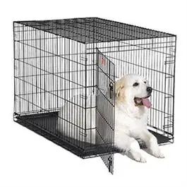 Dog Training Crate, Black, 48"L X 30"W X 33"H. 1