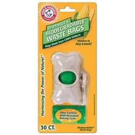 Dog Waste Bag Dispenser, Bone-Shaped, Almond, 30-Bags 1