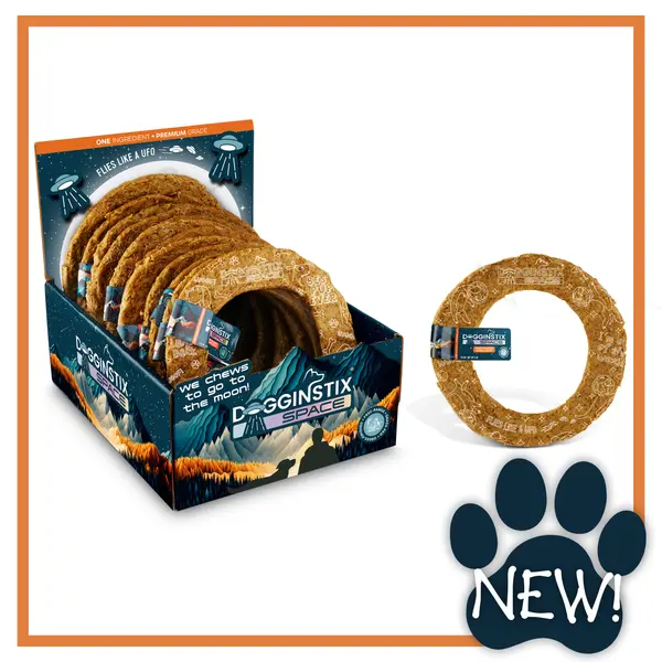 Dogginstix Lamb Collagen - Cosmic Donut Dog Treats 1