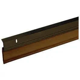 Door Sweep, Aluminum & Vinyl, Bronze, 2-3/8-In. X 3-Ft. 1