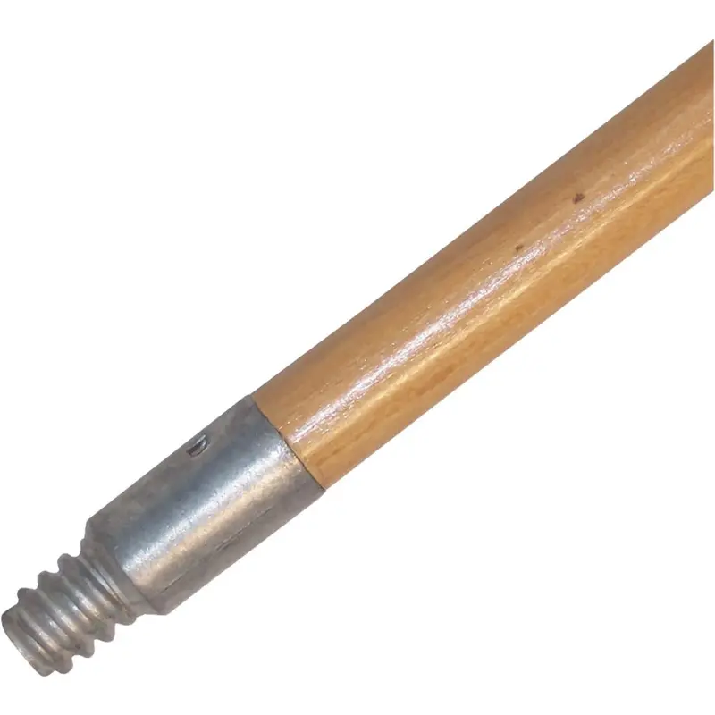 Dqb 60 In. Metal Threaded Wood Broom Handle 1