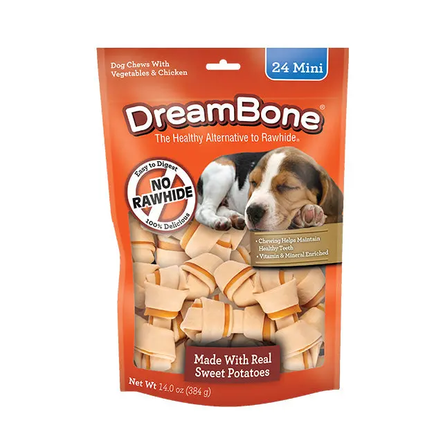 Dreambone® Sweet Potato Classic Bone Chews - Mini 24 Count 1