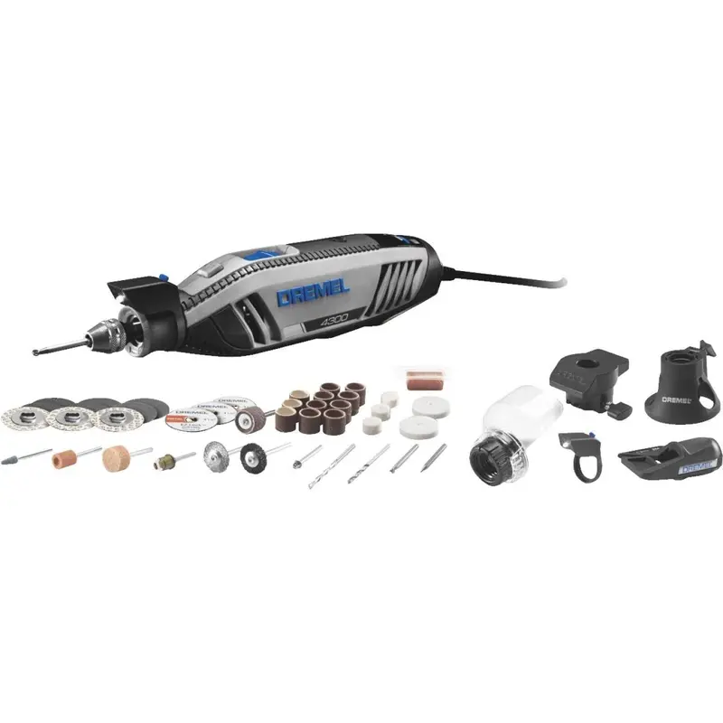 Dremel 4300 Series 120-Volt 1.8-Amp Variable Speed Electric Rotary Tool Kit 1