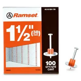 Drive Pin With Washer, .300 X 1.5-In., 100-Pk. 1
