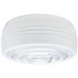 Drum Light Globe, White With Clear Lens, 10-In. 1