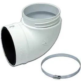 Dryer Quick Fit Elbow, Plastic, 4-In. 1