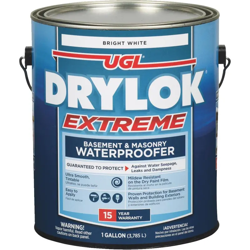Drylok White Extreme Basement & Masonry Waterproofer Concrete Sealer, 1 Gal. 1