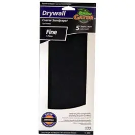 Drywall Paper, Fine 100 Grit, 4.25 X 11.25-In., 5-Pk. 1