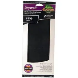 Drywall Sanding Screen, Fine 180-Grit, 4.25 X 11.25-In., 2-Pk. 1