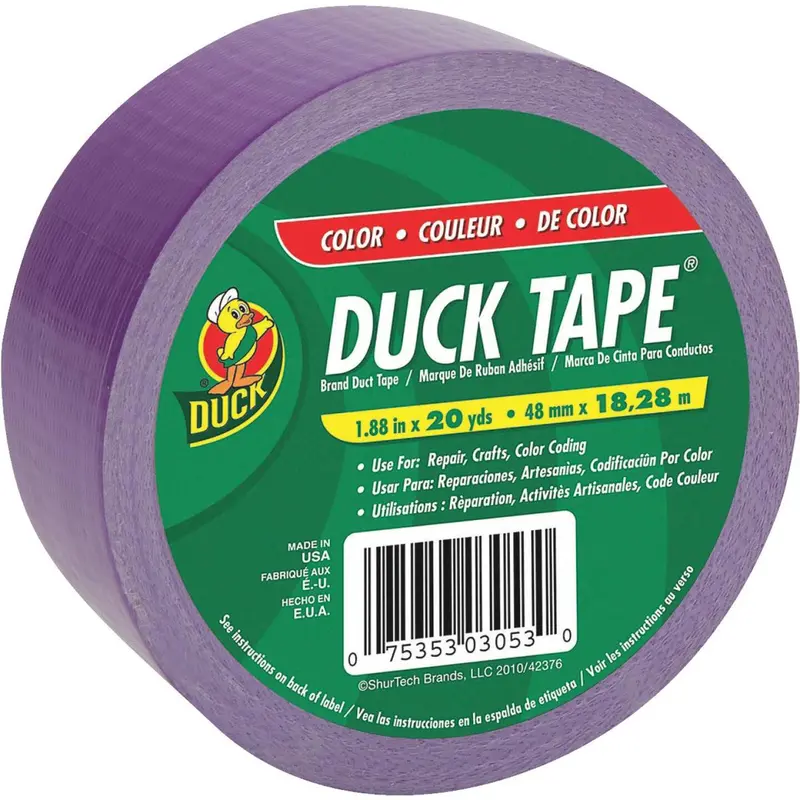 Duck Tape 1.88 In. X 20 Yd. Colored Duct Tape, Purple 1