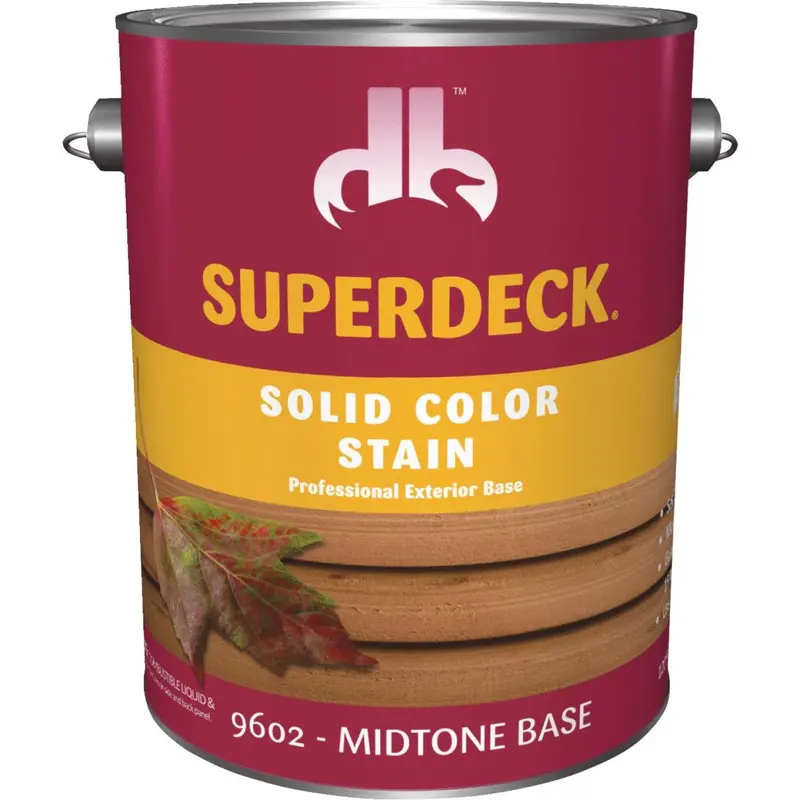 Duckback Superdeck Self Priming Solid Color Stain, Midtone Base, 1 Gal 1