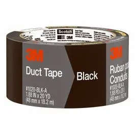 Duct Tape, Black, 1.88-In. X 20-Yd. 1