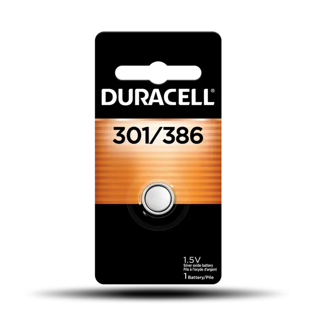 Duracell 301/386 Silver Oxide Button Battery 1