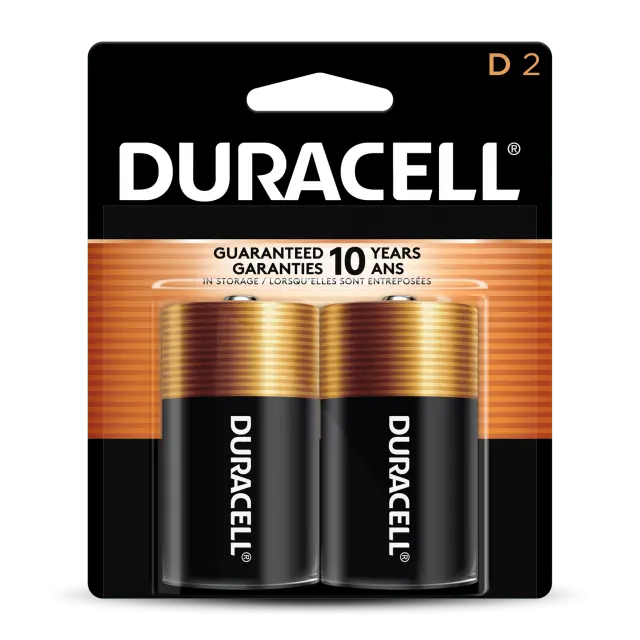 Duracell Coppertop D Alkaline Batteries 2