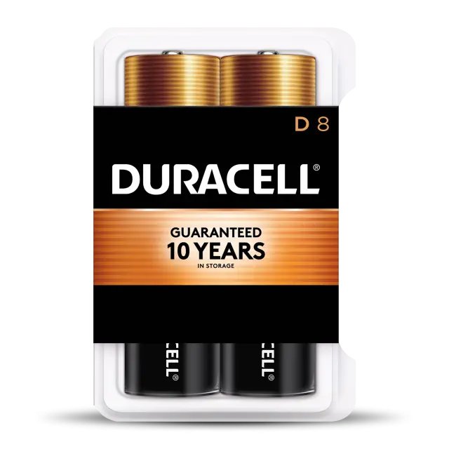 Duracell Coppertop D Alkaline Batteries 3