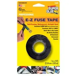 E-Z Fuse Silicone Tape, Black, 1-In. X 10-Ft. 1