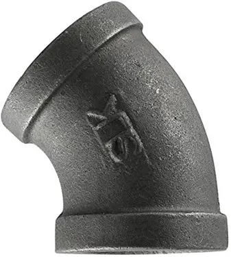 E45-1 Elbow 1 Black 45Deg 1
