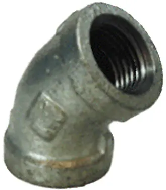 E45-112 Elbow 1-1/2 Galv 45Deg 1