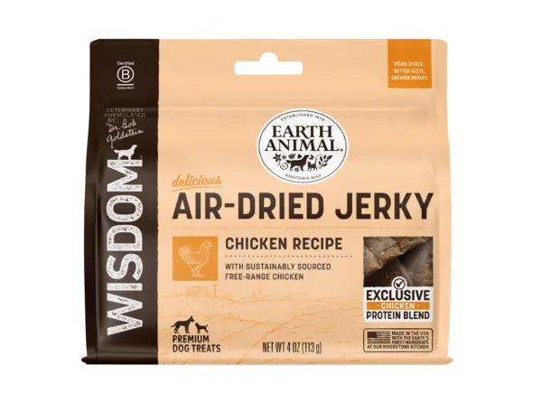 Earth Animal Wisdom™ Air-Dried Chicken Recipe Jerky Dog Treats 1