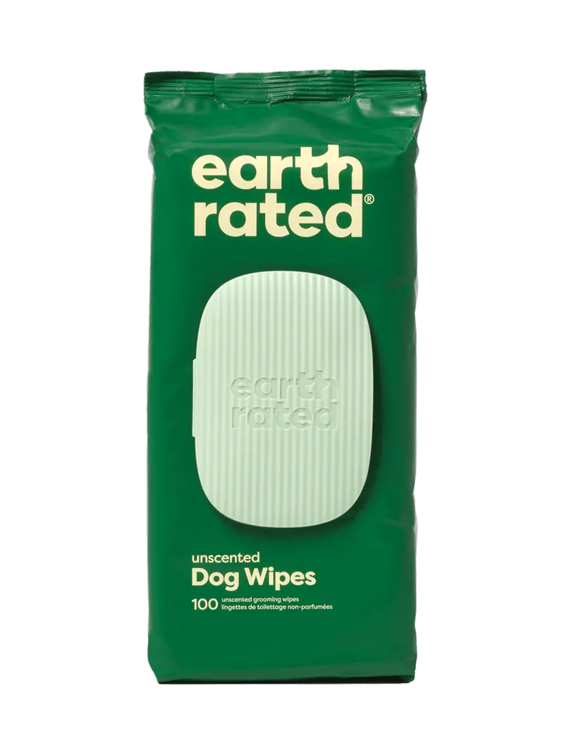 Earth Rated Dog Grooming Wipes - Hypoallergenic Wipes For Gentle Cleaning Of Paws, Body & Bums 1