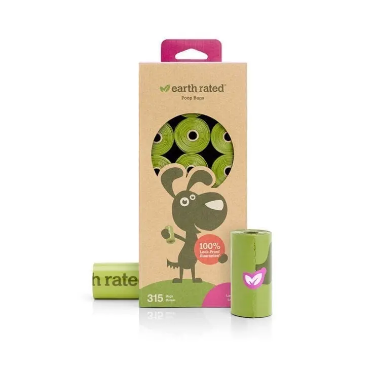 Earth Rated Poop Bags Lavender Scented Refill Rolls 1