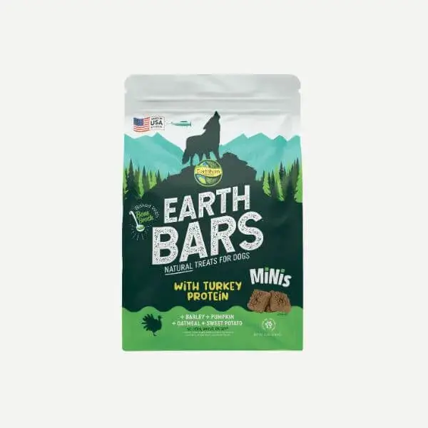 Earthborn Holistic Earthbars Minis Turkey & Barley & Pumpkin Dog Treats 1