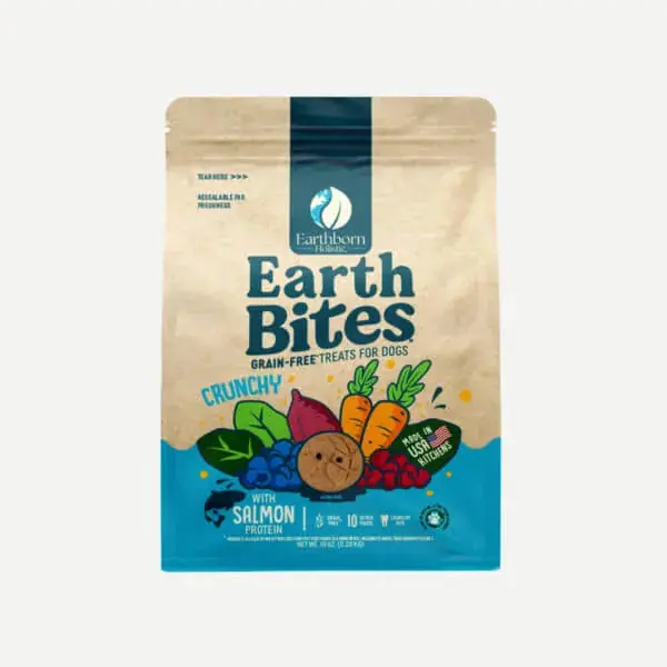 Earthborn Holistic Earthbites Crunchy Salmon Meal Recipe Baked Dog Treats 1