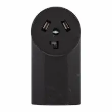 Eaton Cooper Wiring 3-Wire 30-Amp 125-Volt Surface Mount Dryer Power Receptacle, Black 1