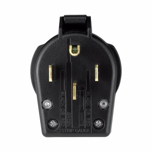 Eaton Cooper Wiring Arrow Hart Heavy-Duty Universal Nema Power Plug 30A/50A, 125/250V Black 1