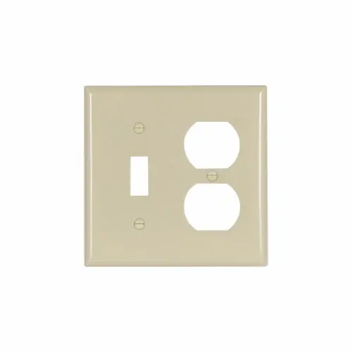Eaton Cooper Wiring Combination Wallplate, Ivory 1