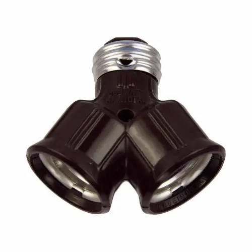 Eaton Cooper Wiring Lampholder Socket Adapter 250V, Brown 1