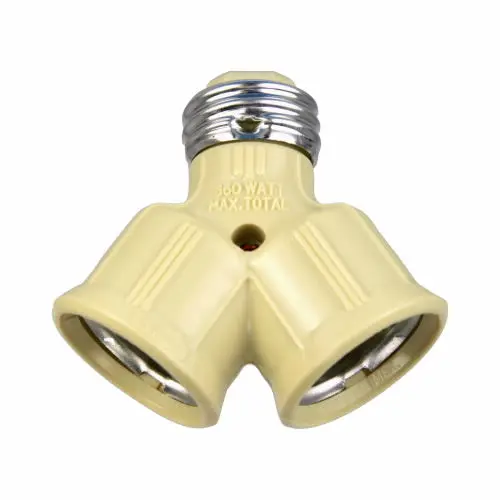 Eaton Cooper Wiring Lampholder Socket Adapter 250V, Ivory 1