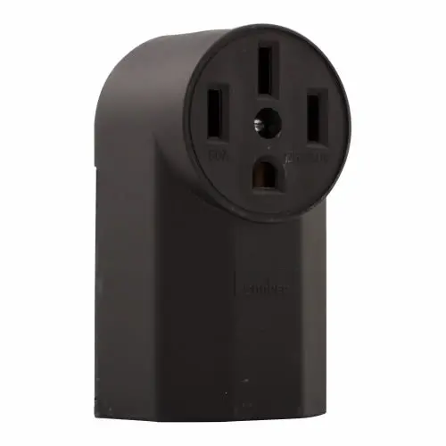 Eaton Cooper Wiring Power Device Receptacle 50A, 125/250V Black 1