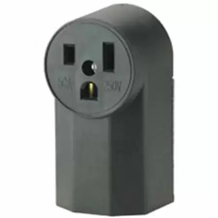 Eaton Cooper Wiring Power Device Receptacle 50A, 250V Black 1