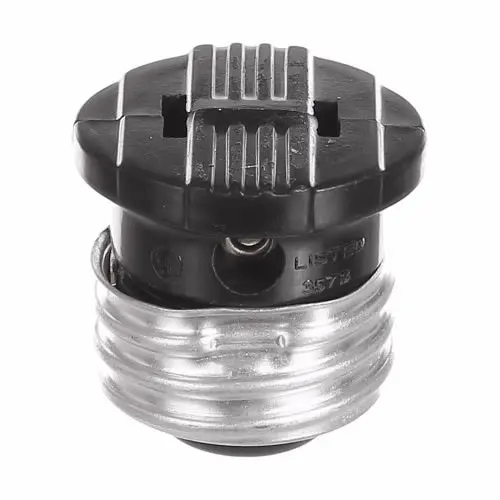 Eaton Cooper Wiring Socket Adapter 125V, Black 1