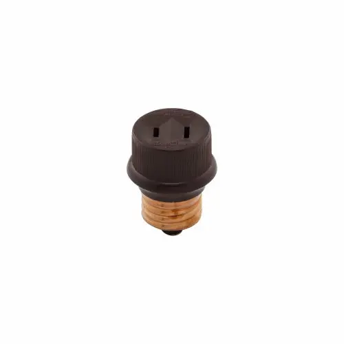 Eaton Cooper Wiring Socket Adapter, 125V Brown 1