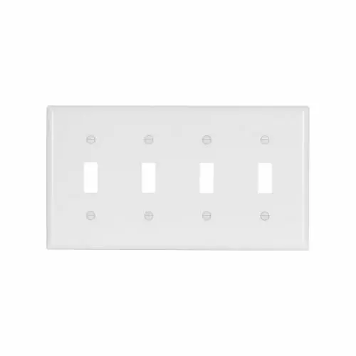 Eaton Cooper Wiring Toggle Wallplate, White 1