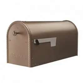 Edwards Post-Mount Mailbox Venetian Bronze Large 1