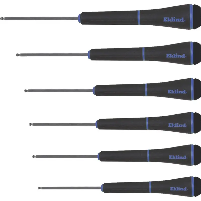Eklind Metric Precision Ball-End Hex Key Set, 6-Piece 1