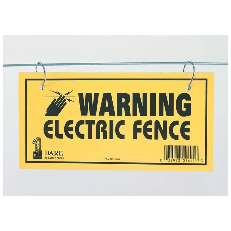 Electric Fence Warning Sign 1