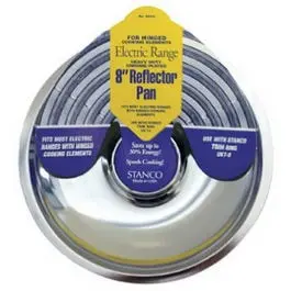 Electric Range Reflector Pan, Fixed-Element, Chrome, 8-In. 1