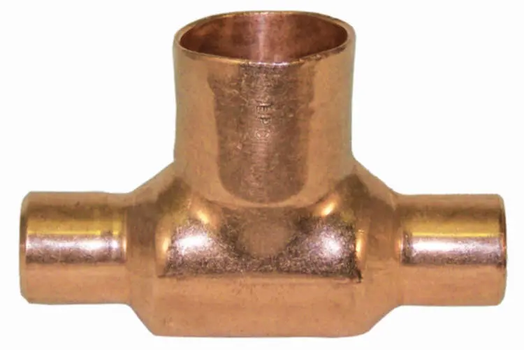 Elkhart Products Bullhead Tee Wrot Copper 1