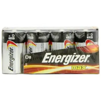Energizer E95fp-8 Alkaline Battery, D Cell ~ Pack Of 8 1