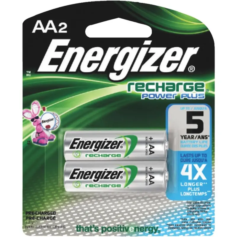 Energizer Recharge Aa Nimh Rechargeable Battery (2-Pack) 1