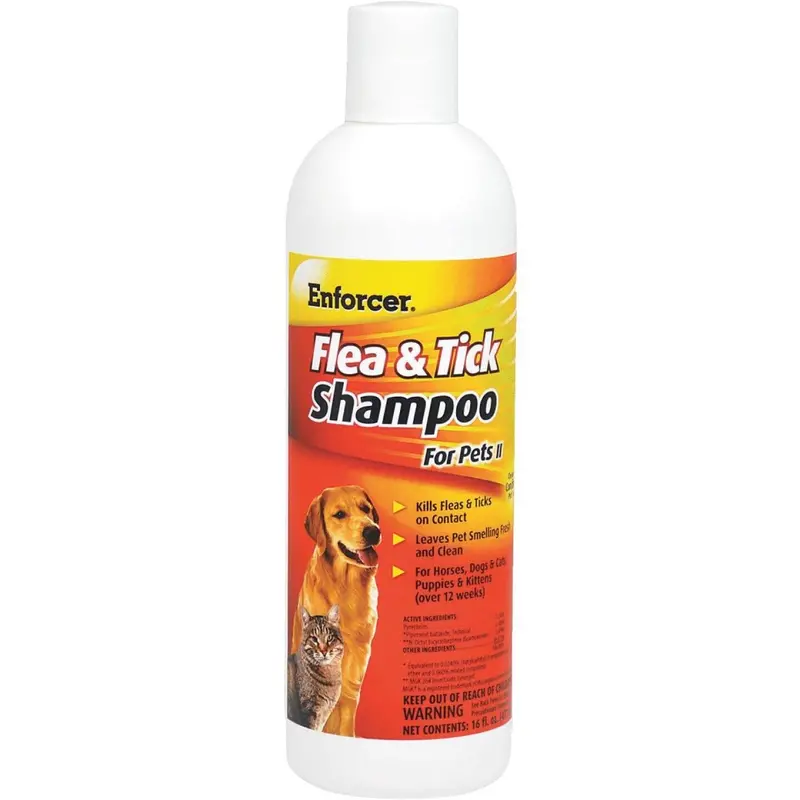 Enforcer 16 Oz. Flea & Tick Pet Shampoo 1