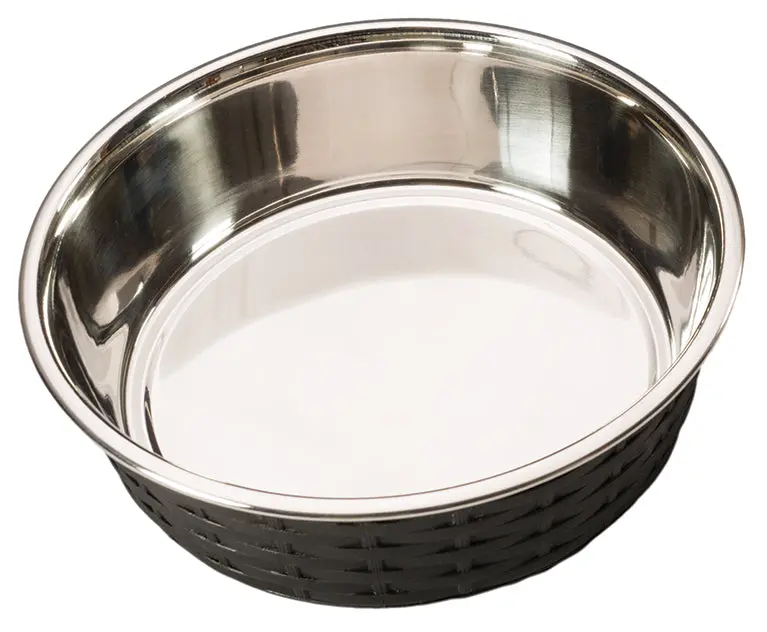 Ethical Pet  Soho Basketweave Dish Black 15Oz 1